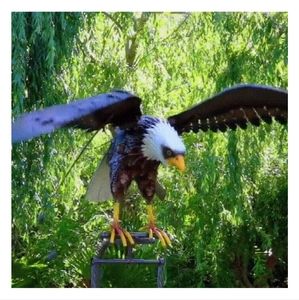 Metal garden flying eagle